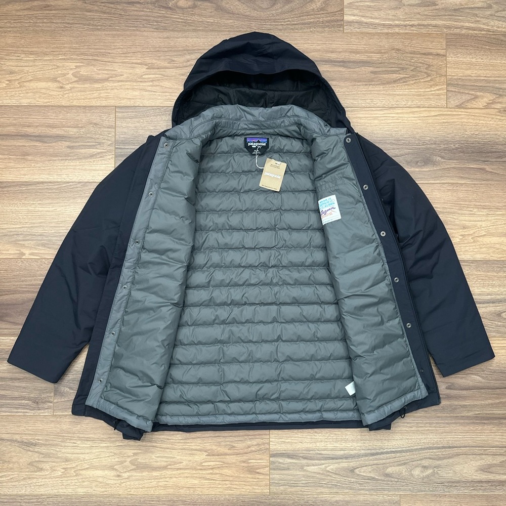 NEW Patagonia Downdrift 3 in 1 Jacket in Ink Black Size L - Picture 9 of 16